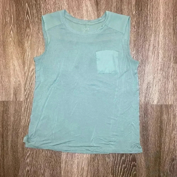 Womens LOFT Blue/Green Tank Top - S - Picture 1 of 6